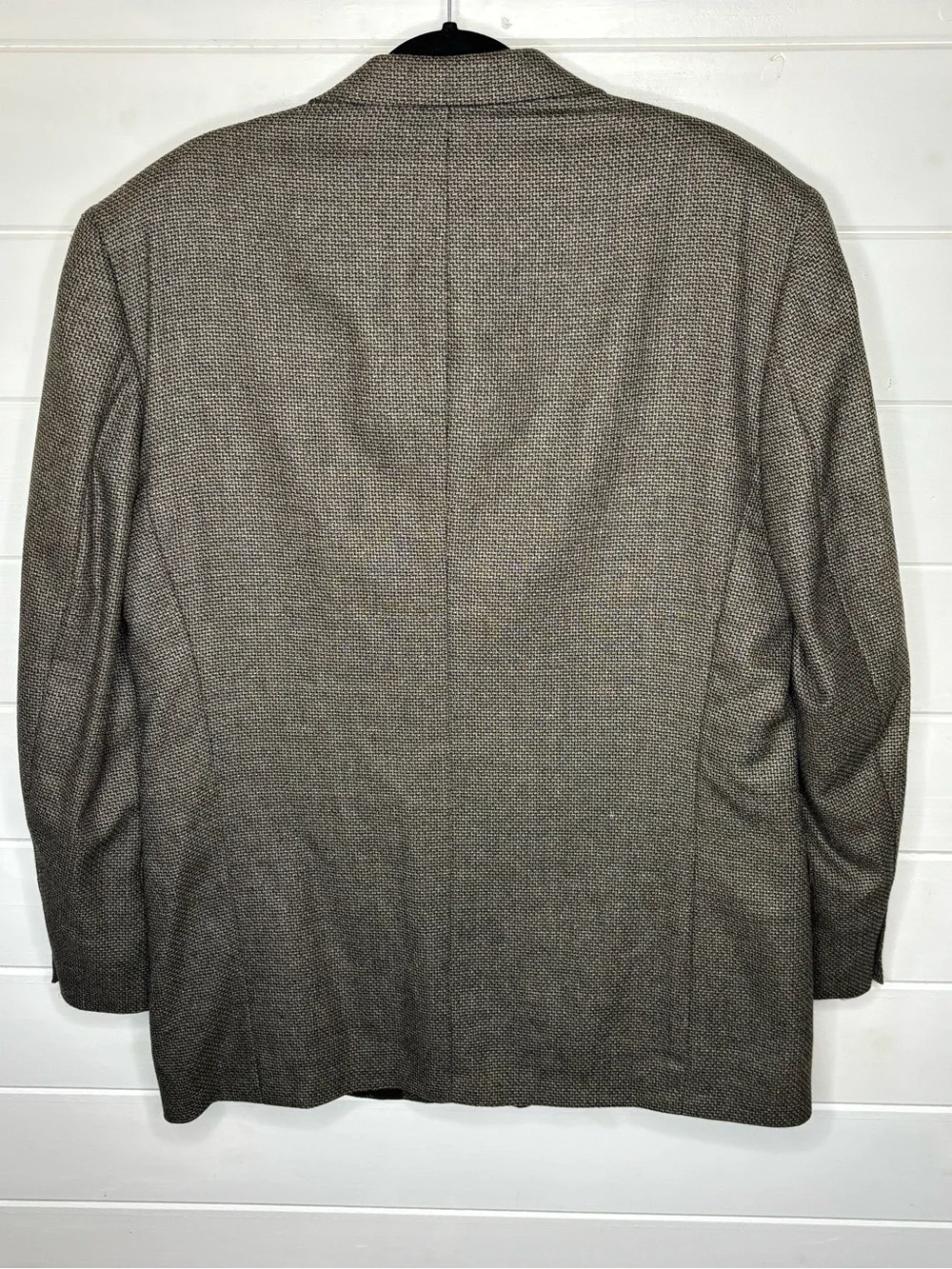 Nordstrom Men’s 44L Silk Wool Blend Blazer Brown Gray Textured Sport Coat